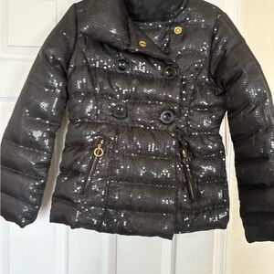 Gorgeous!!! Rocawear Black Sequin Women's Puffer Jacket Go